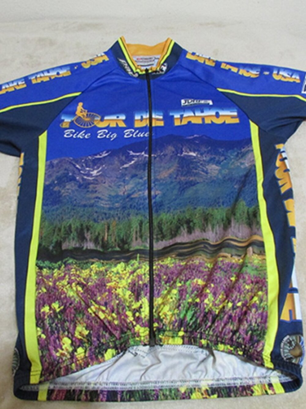 Men's Quarter-Zip Short Sleeve Cycling Jersey Size Small (B) 0021